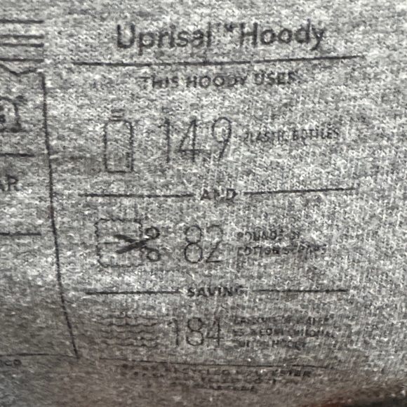 Patagonia Gray Hoodie with Bear Graphic - Picture 5 of 8